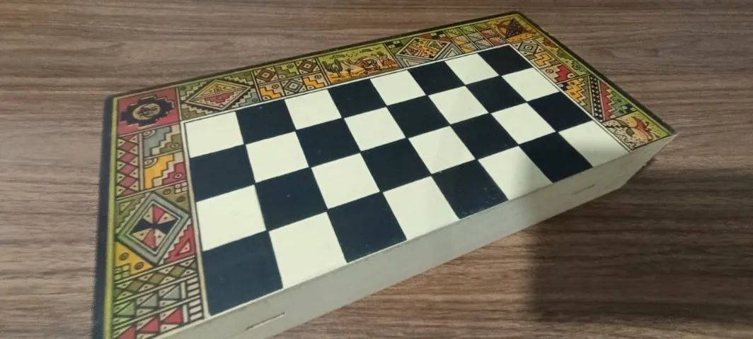 Tabuleiro de xadrez artesanal peruano - Foto 3