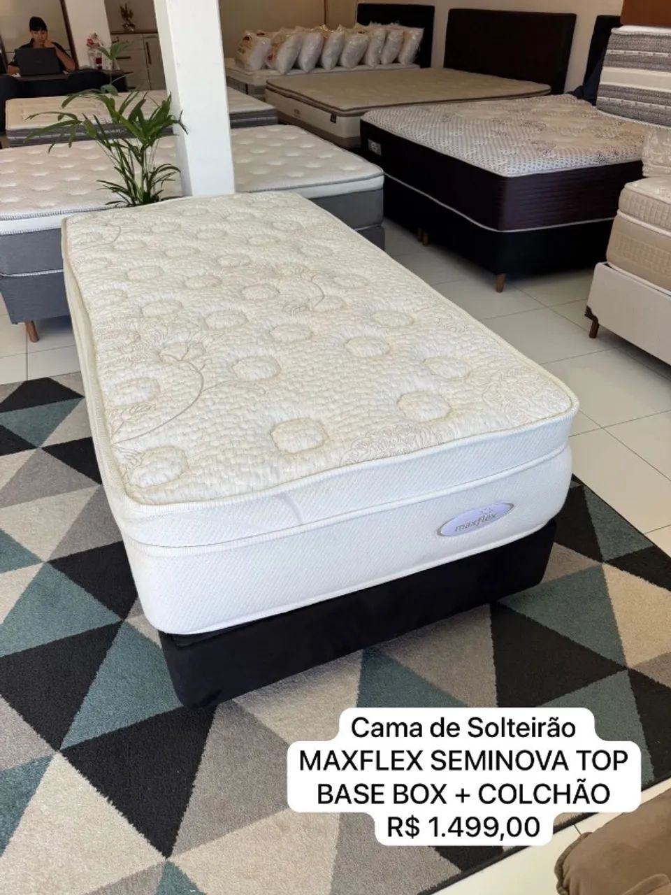 Cama de Solteirão MAXFLEX SEMINOVA - Entrego!  - Foto 4