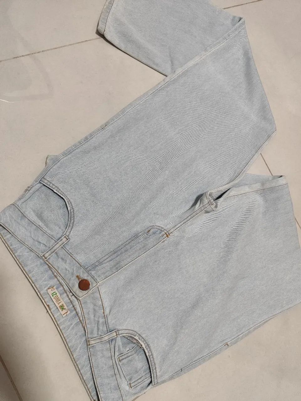 Calça Jeans Wide Leg Feminina 