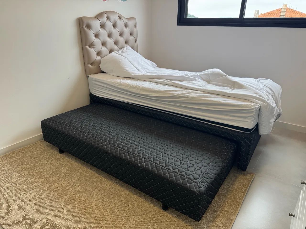 Cama box solteiro com auxiliar e cabeceira - Foto 2