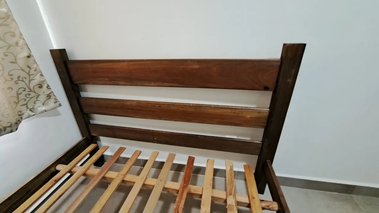 Cama Madeira Maciça Casal - Foto 2
