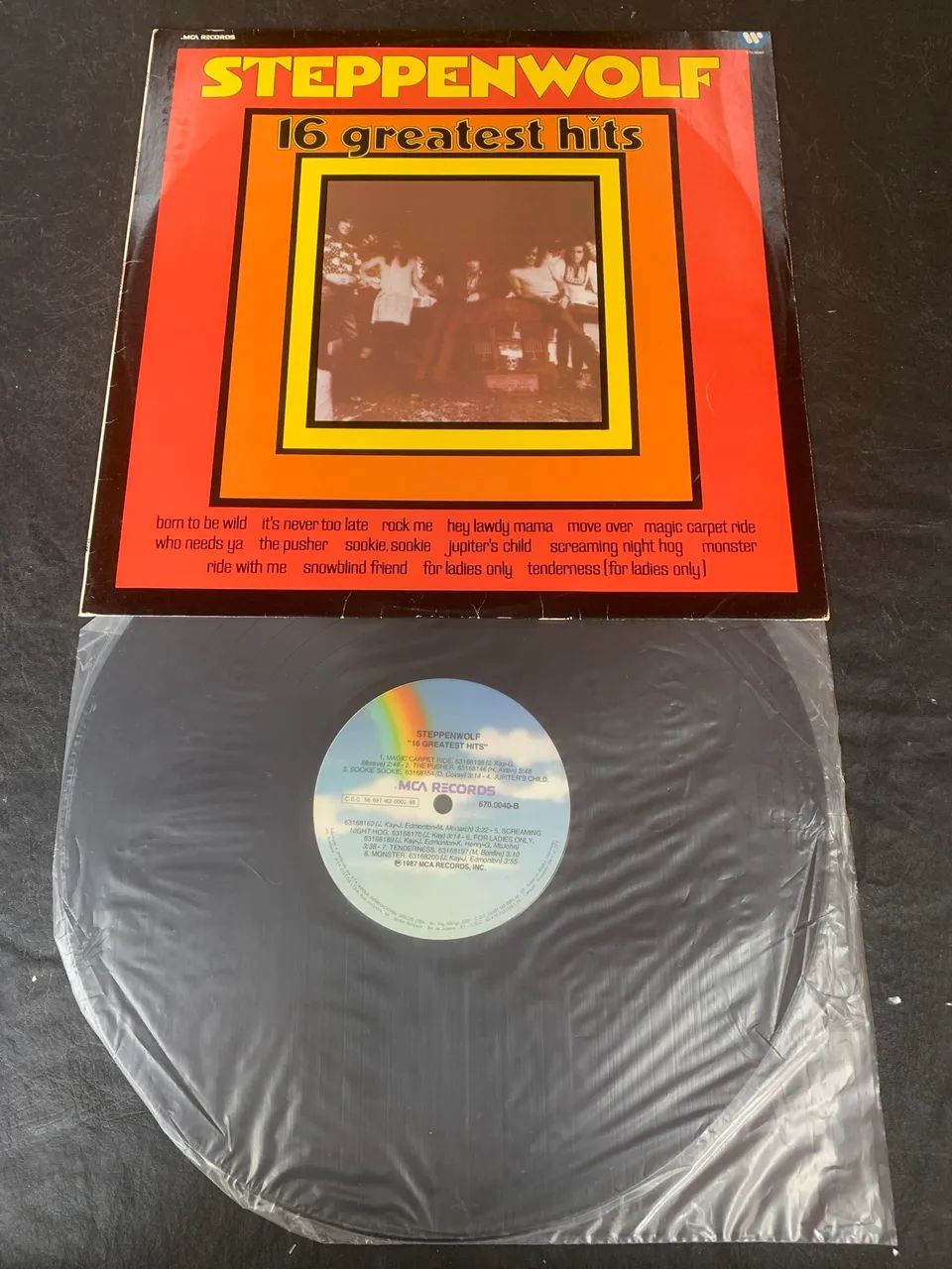 Os maiores sucessos da banda STEPPENWOLF em vinil 