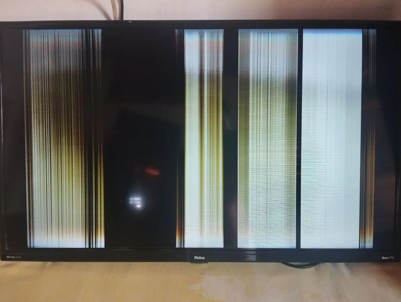 Tv com defeito nós leds