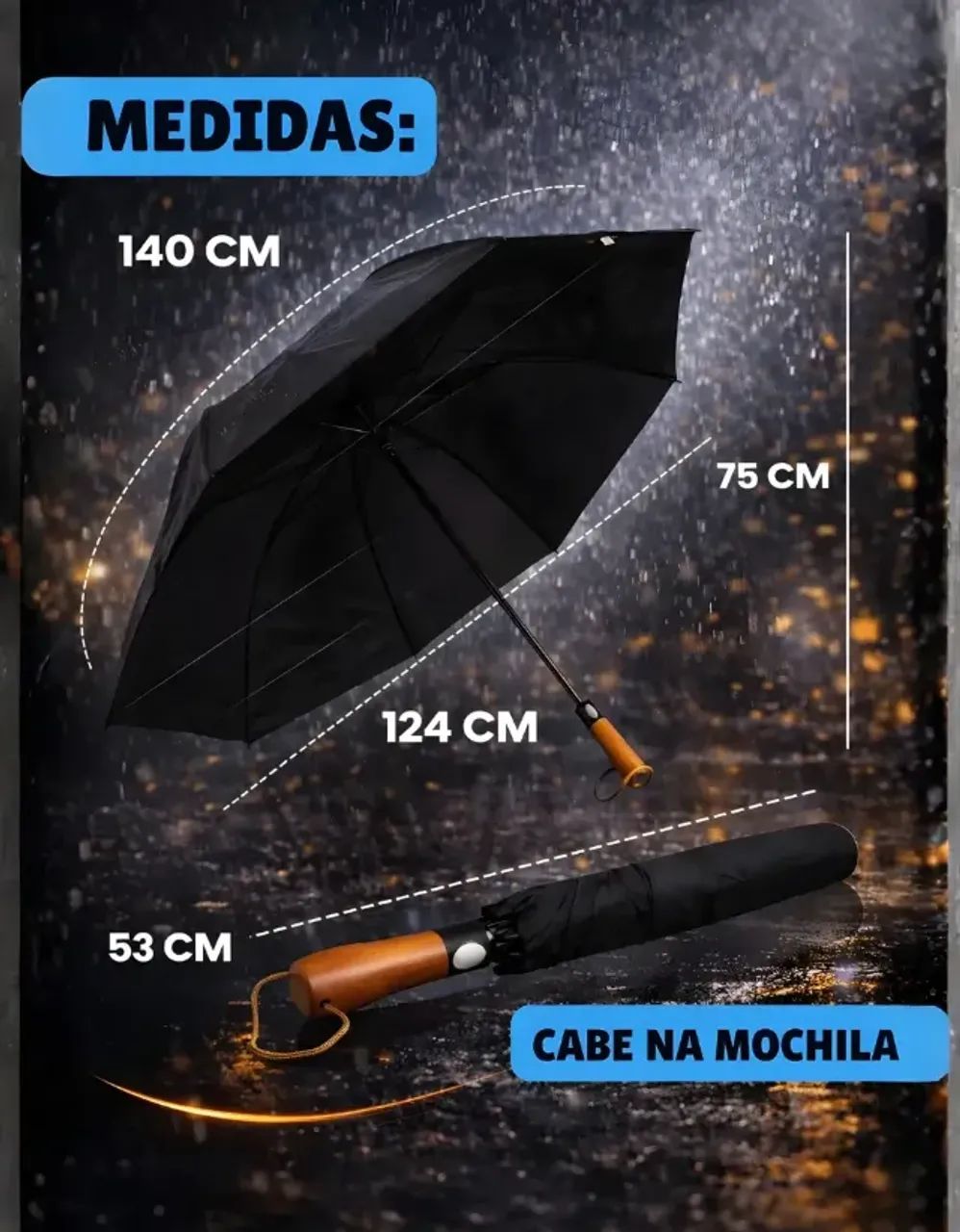 Guarda Chuva Sombrinha Automático Grande Reforçado Premium