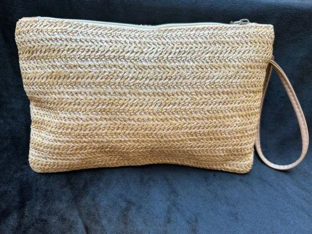 bolsa feminina de palha clutch - Foto 3