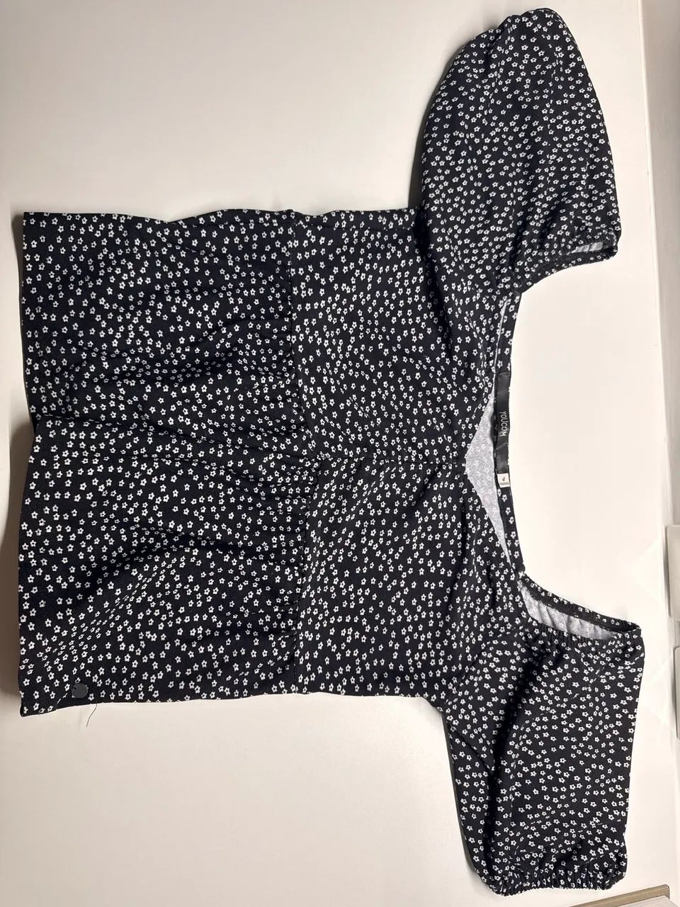 Blusa feminina Youcom florida Preta - Foto 3