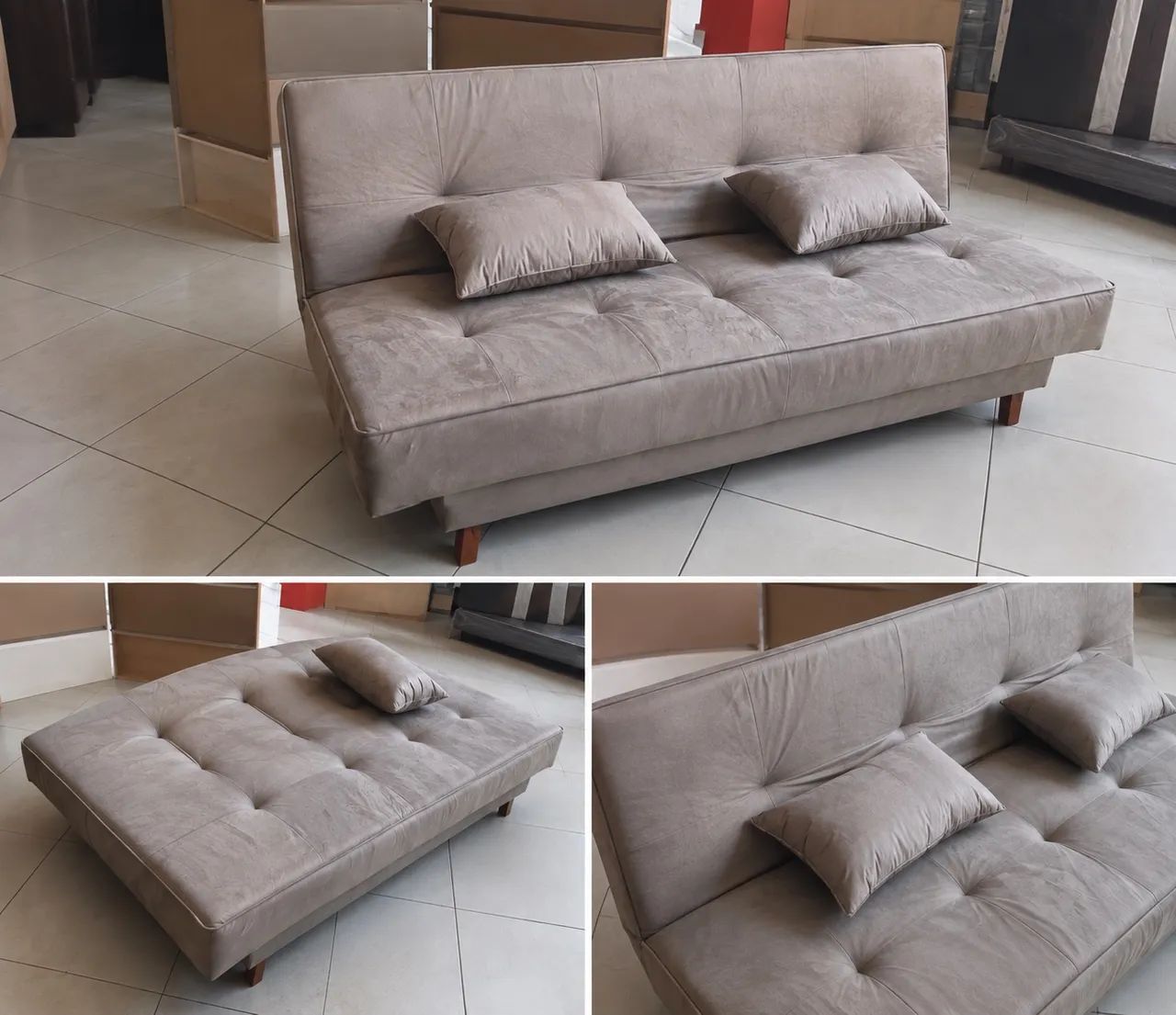 Vendo sofá cama novo 