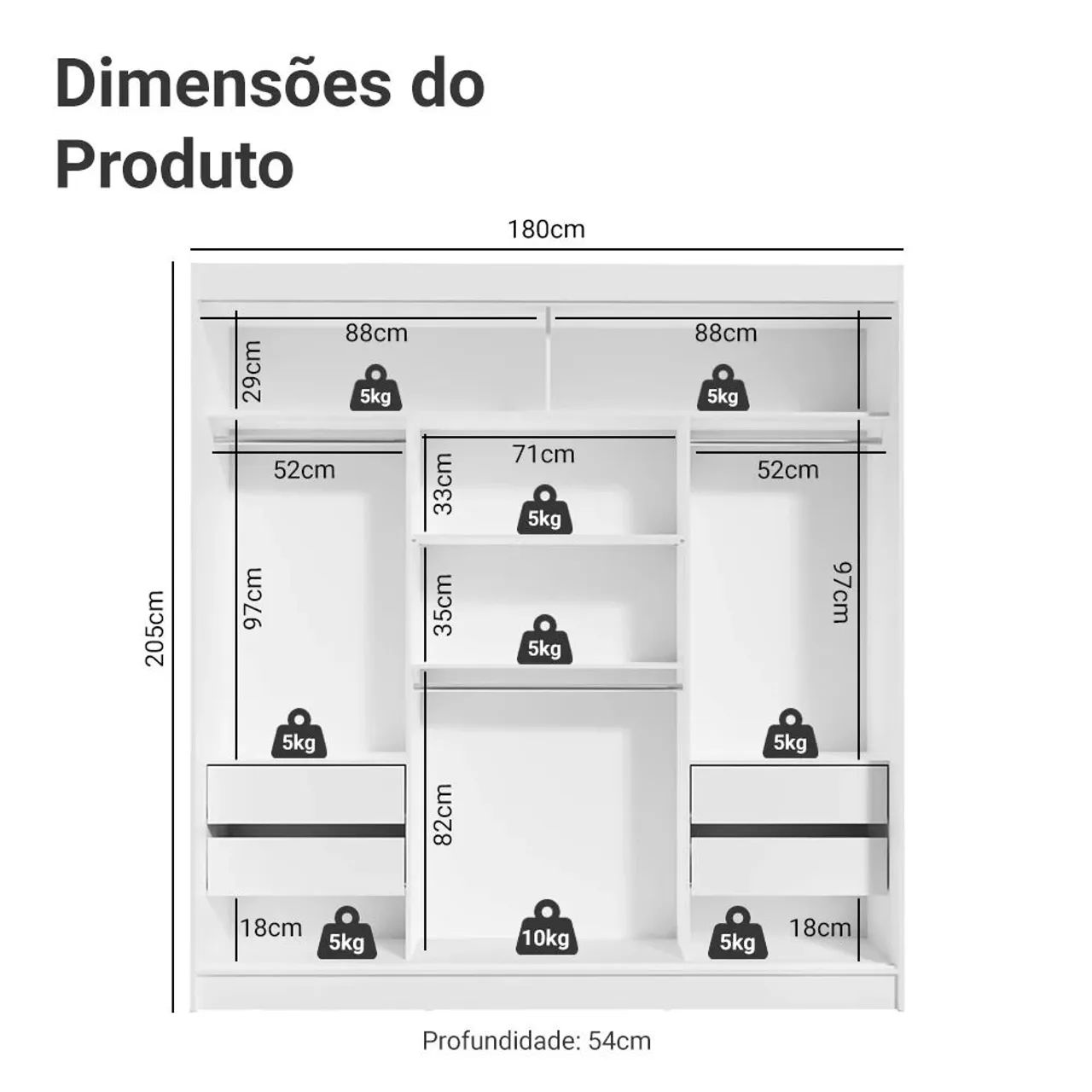Guarda roupa novo na caixa  - Foto 3