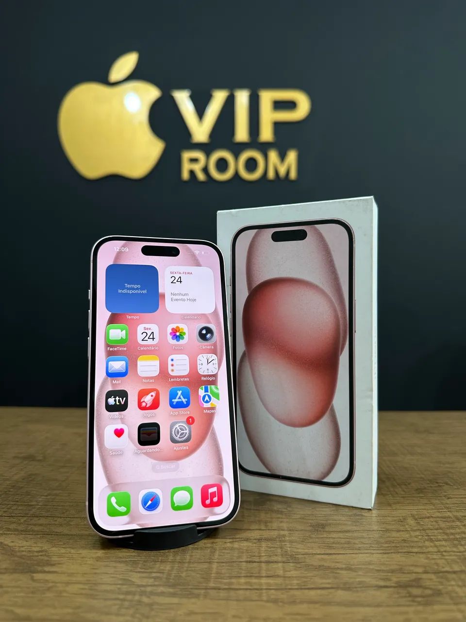 iPhone 15 128gb rosa semi novo impecável  - Foto 4