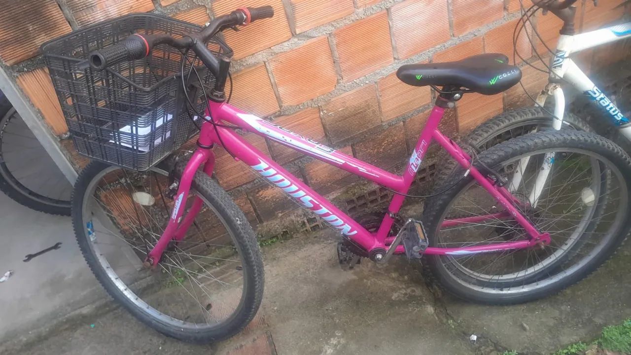 Bicicleta Aro 24 Feminina com Cestinha