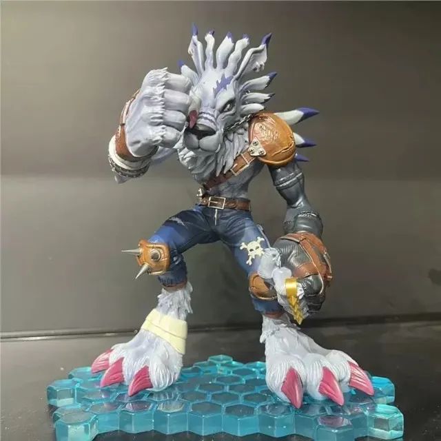 Action Figure WereGarurumon Digimon Anime Colecionável Premium Geek Boneco 20cm - Foto 2