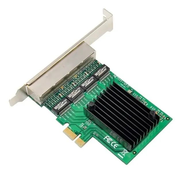 Placa De Rede Pcie Pci Express X1 Quad 4 Lan Gigabit Realtek - Foto 3