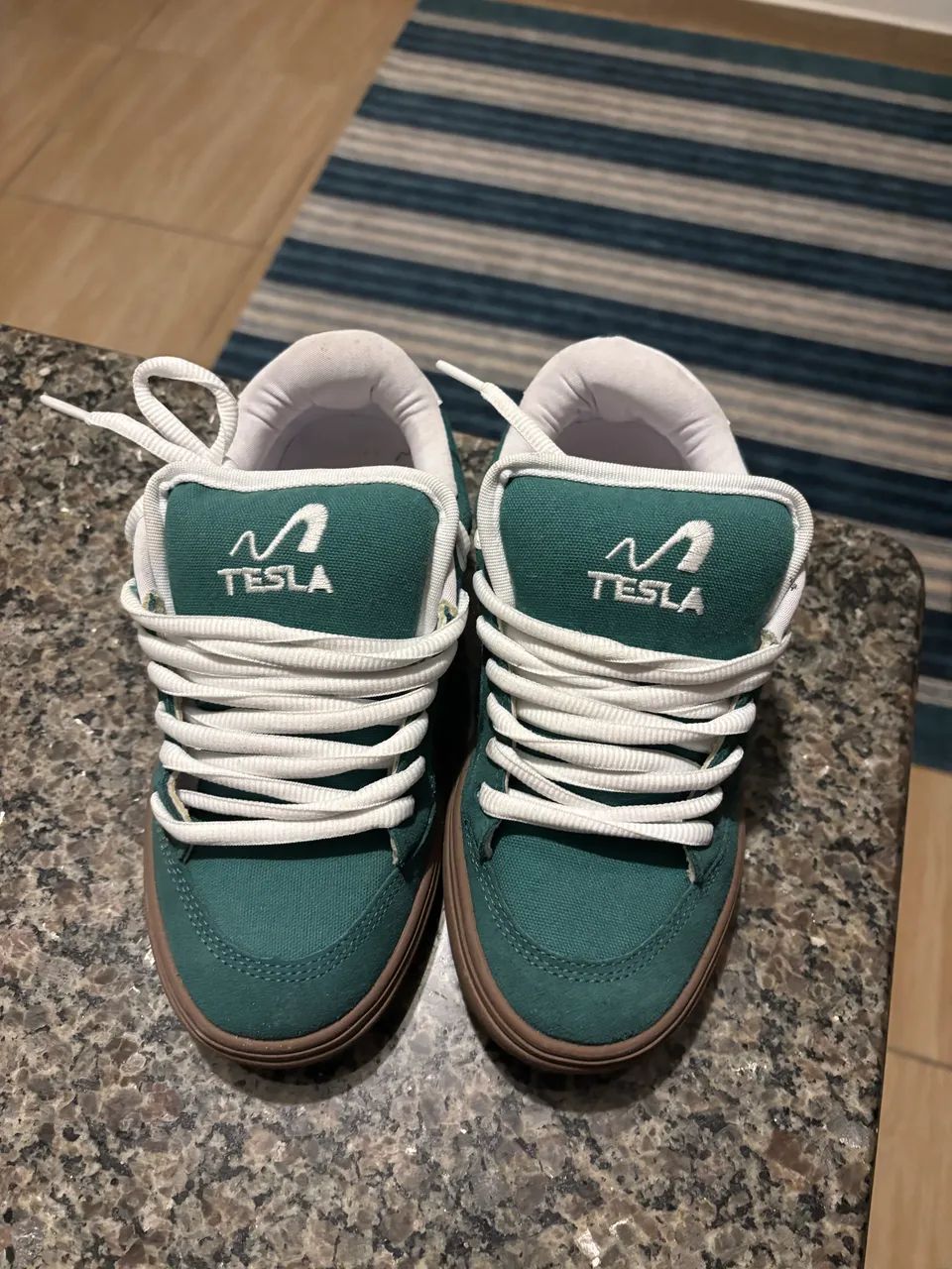 Tênis Tesla Flow Green - Usado 1 vez - Foto 4