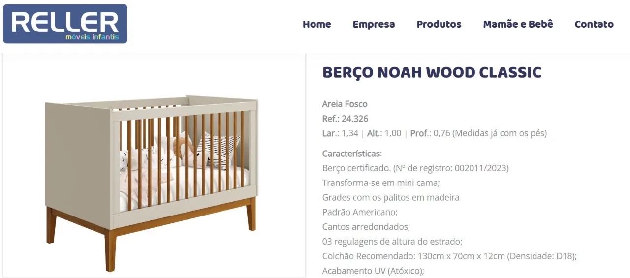 Berço Noah Americano  - Foto 4