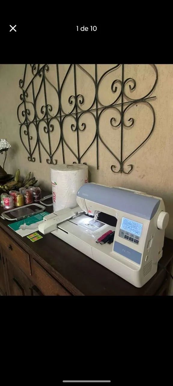 Máquina de Bordar Brother PE-770 + Kit Completo