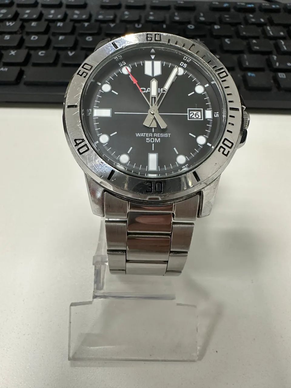 Relógio Casio Mod MTP-VD01D-1EV Usado  - Foto 5