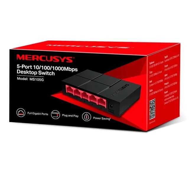 Switch Mercusys 5 Portas 10/100/1000 Mbps Ms105g(eu) *ENTREGA GRÁTIS* - Foto 4