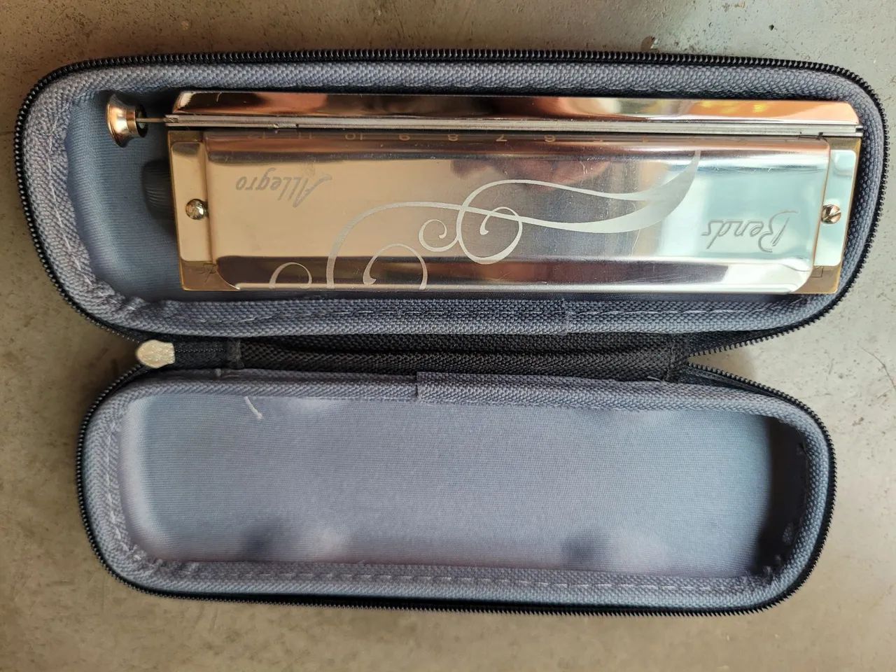 Gaita Harmonica Cromática Bends Allegro 48 vozes em C  - Foto 4