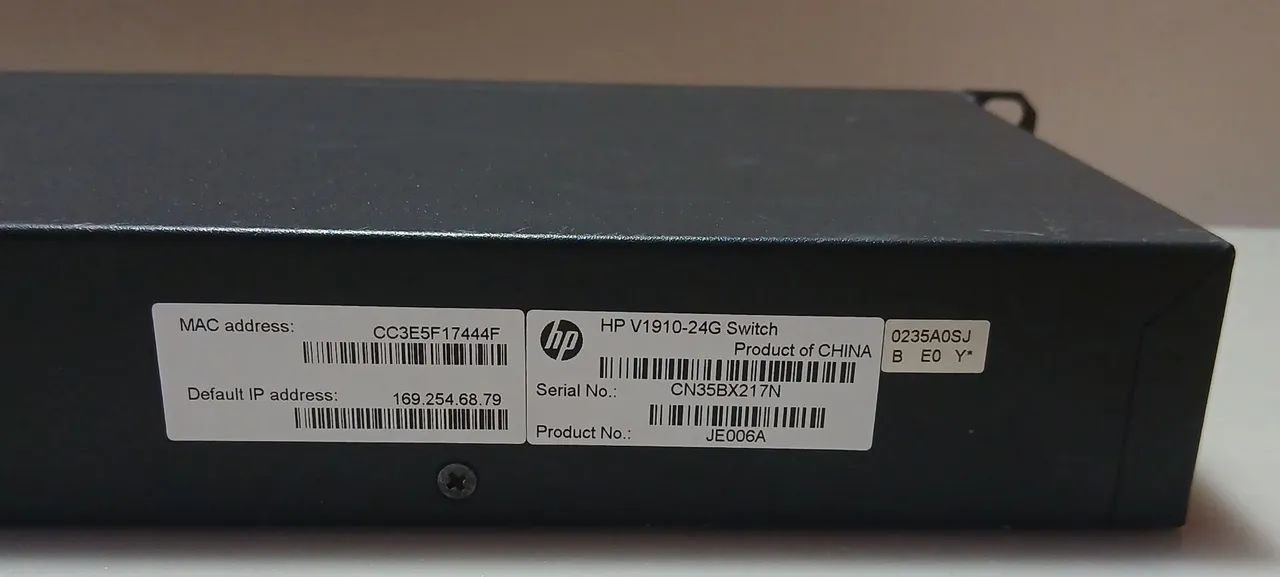 Switch HP V1910-24G modelo JE006A - Sem teste  - Foto 4