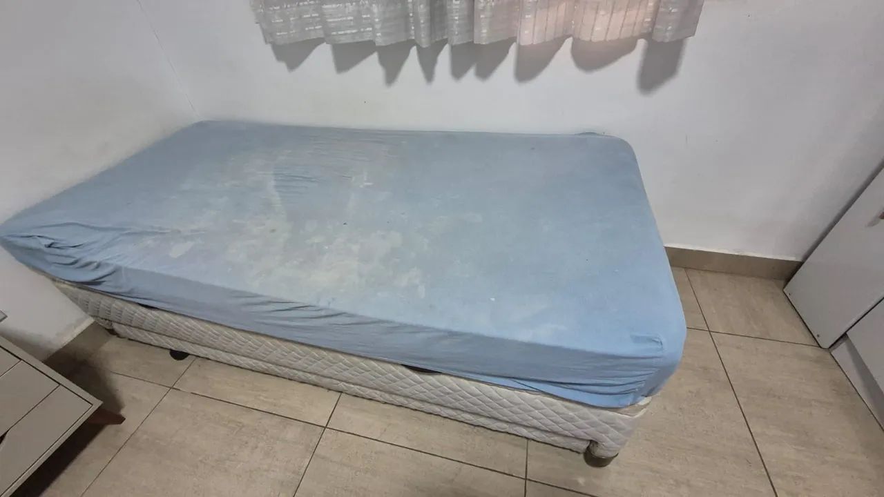 Cama de solteiro box com cama auxiliar 