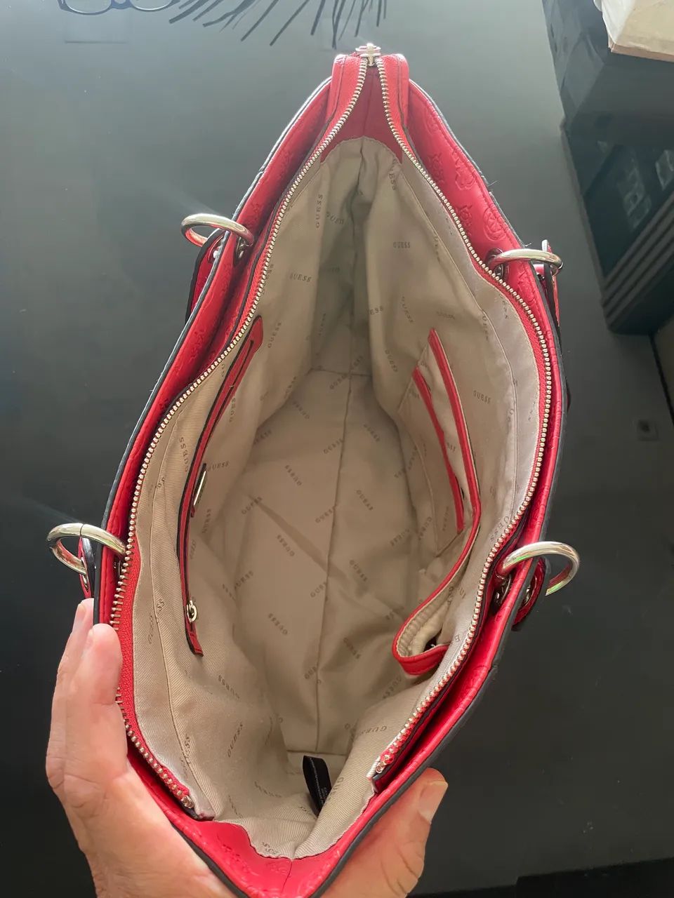  Bolsa Guess Red Double Handles  - Foto 2