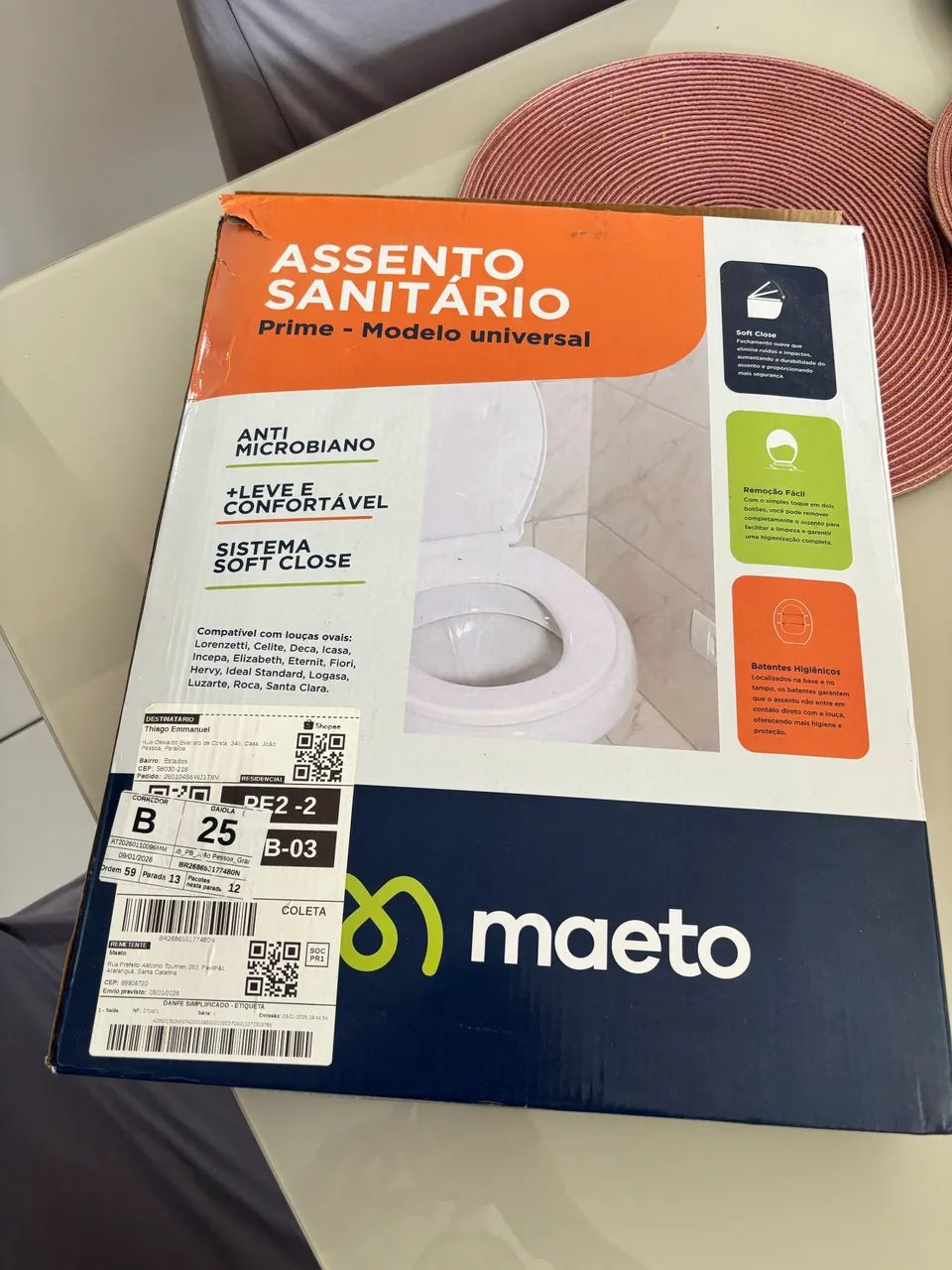Assento sanitário 