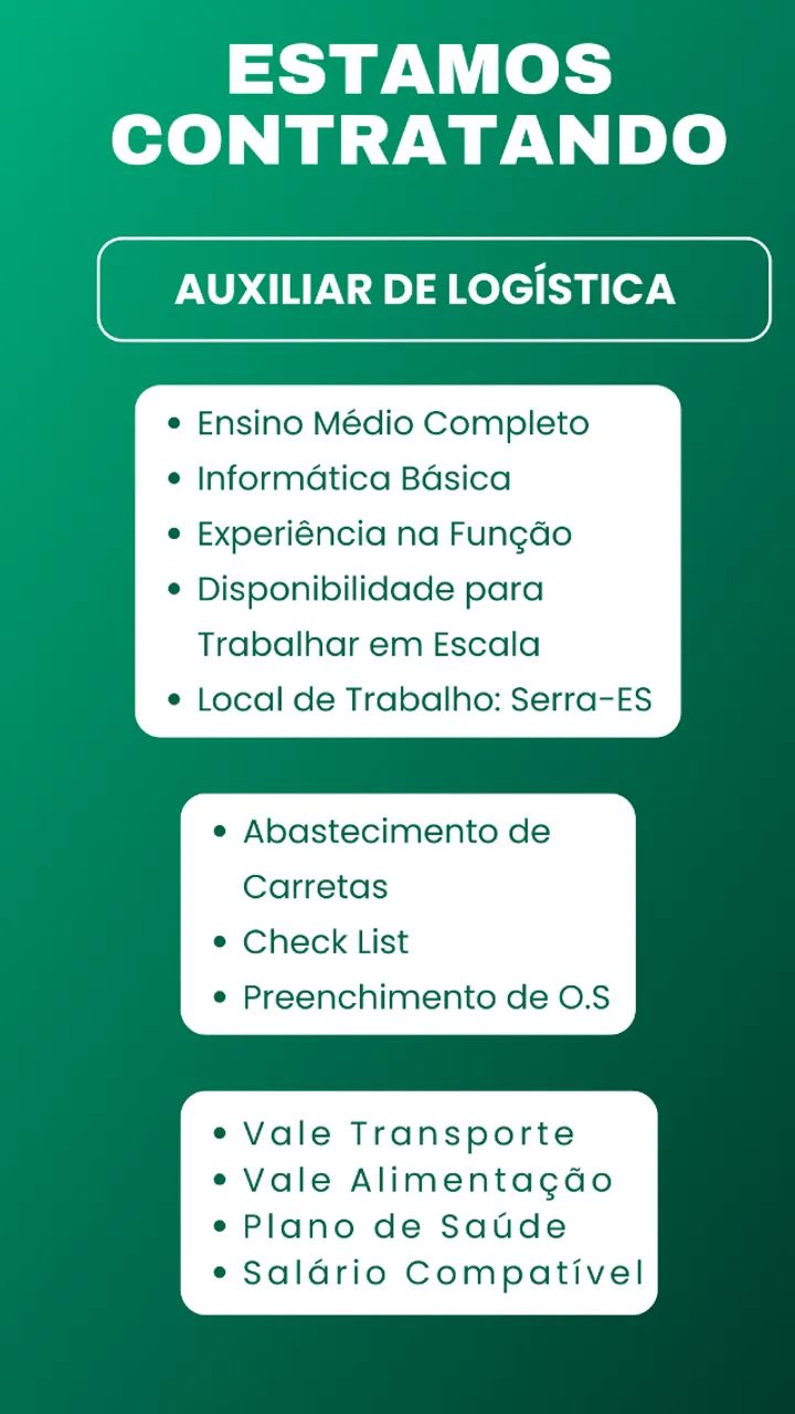 Auxiliar de Logística