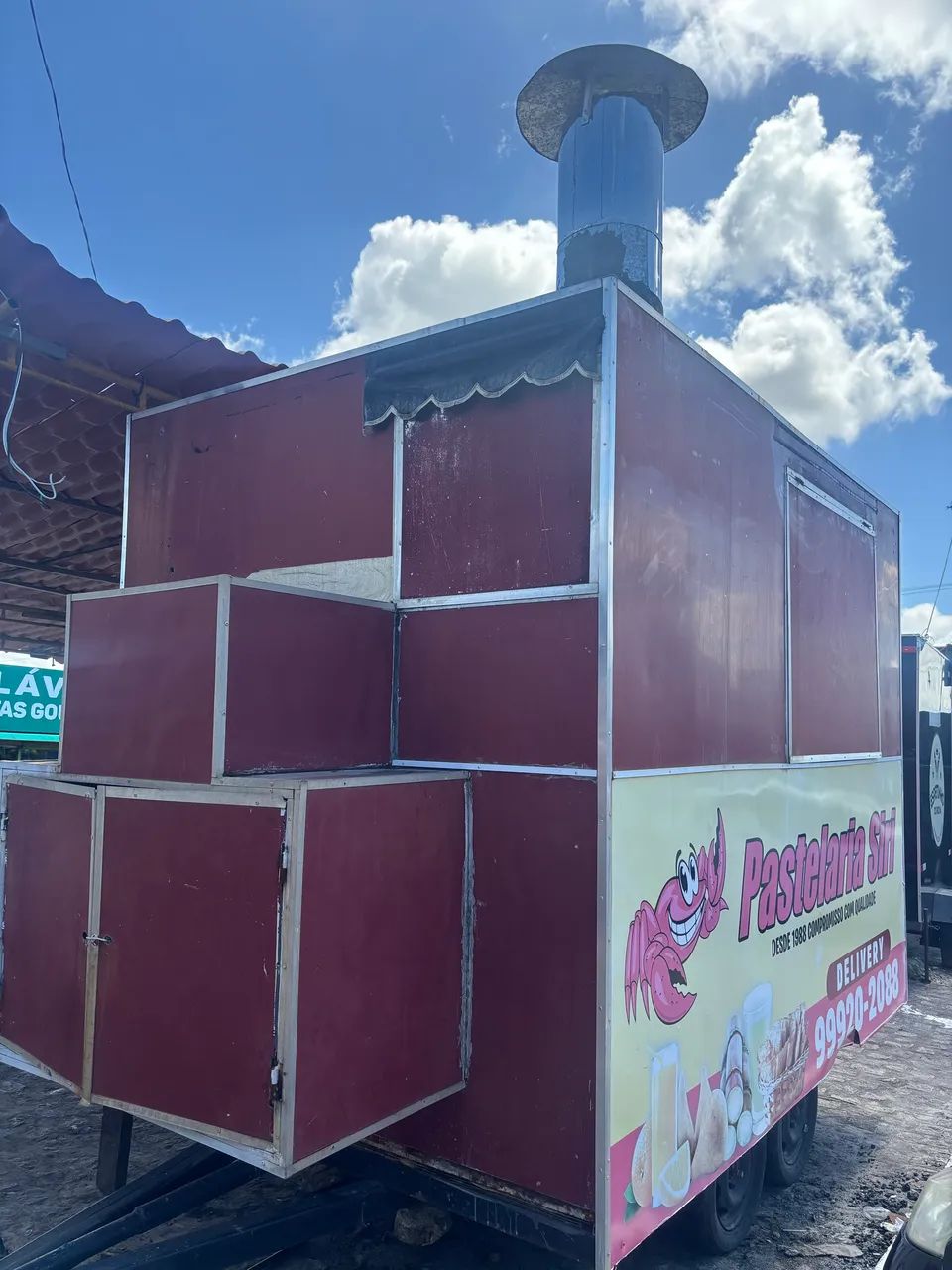 Vendo treiller móvel barato pra vende logo  - Foto 2