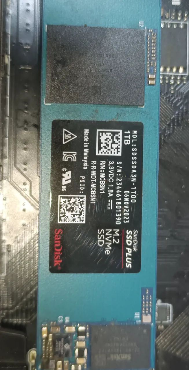 SSD NVME 1tb SanDisk Plus - Foto 2