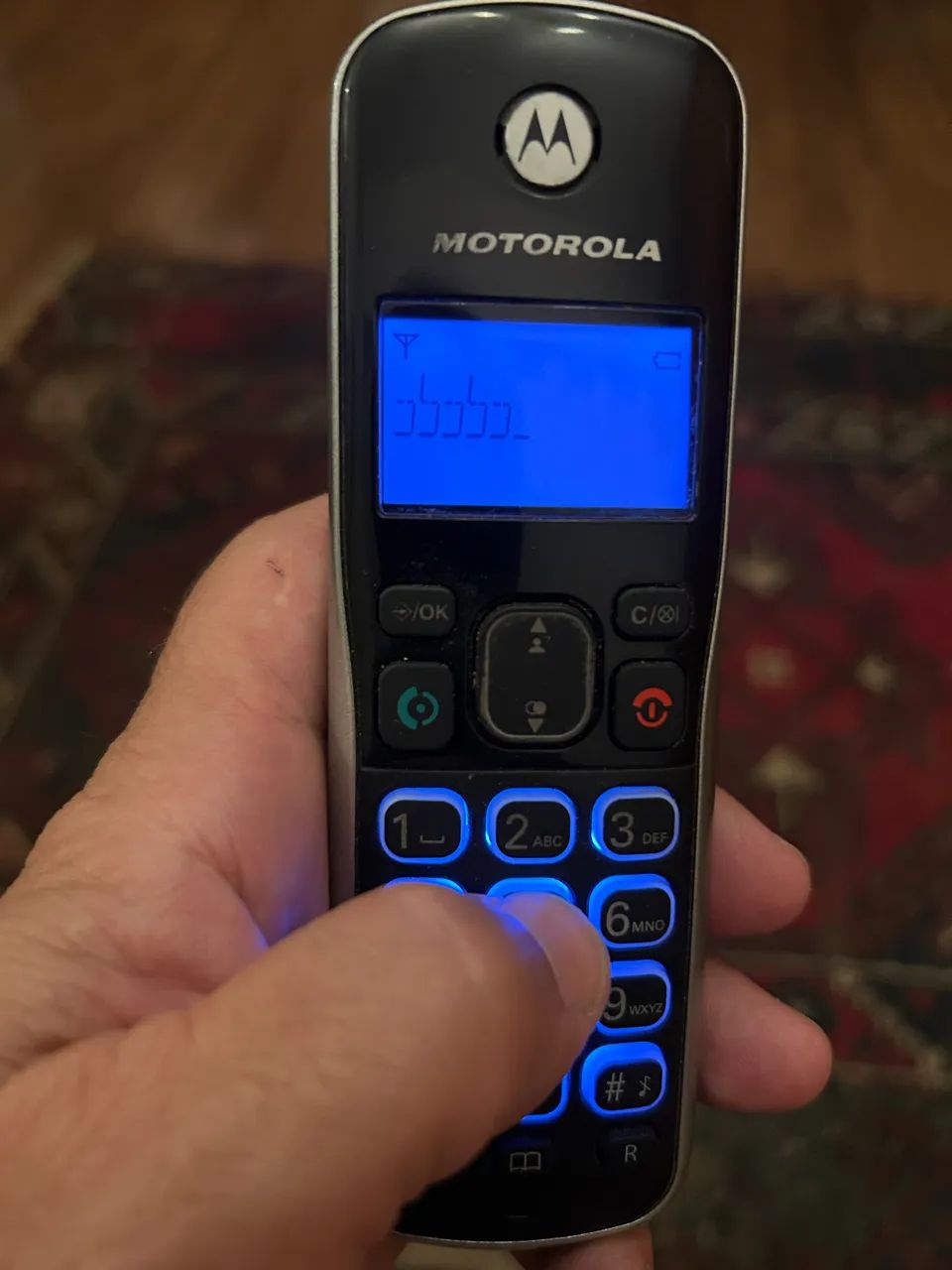 Telefone Motorola Auri3500 Com Base E Fonte Bons Gancho Ruim - Foto 6