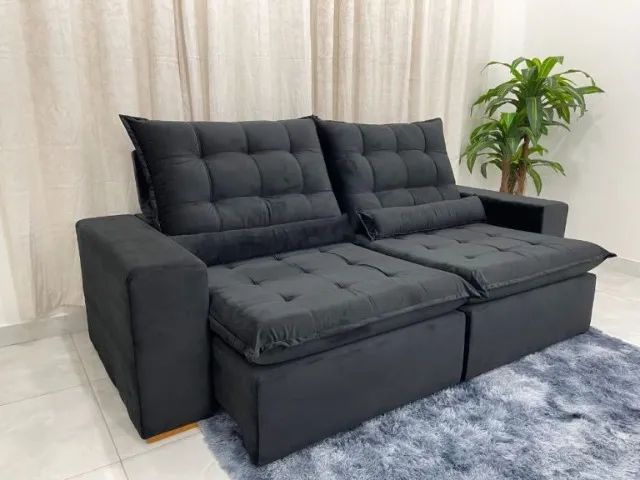 Sofá Retrátil e Reclinável Small 2.30m  Novo! Pronta Entrega! - Foto 5