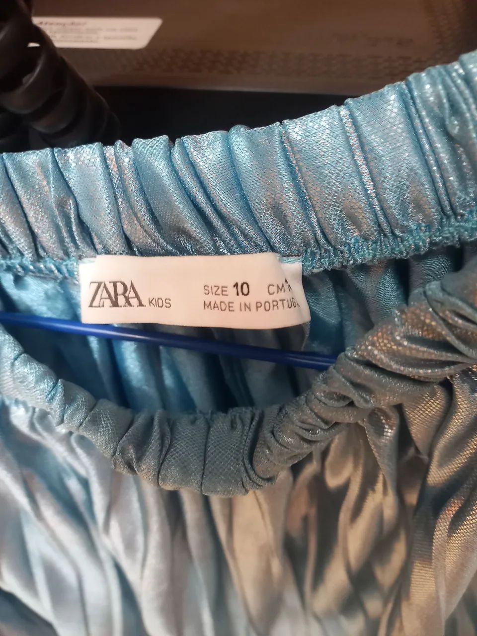 Saia com pregas azul  - Foto 3