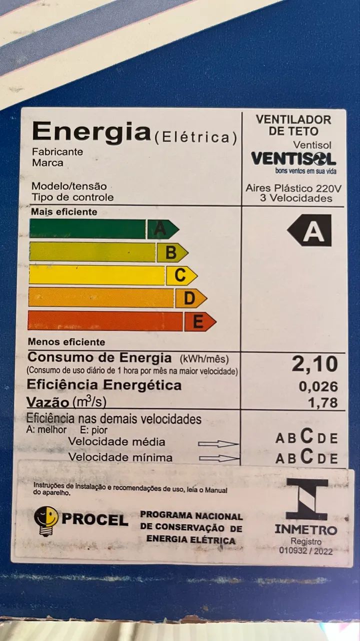 Ventilador de teto nunca usado  - Foto 3