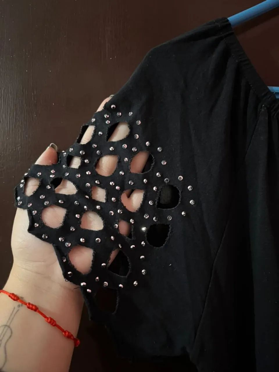 Blusa preta strass G - Foto 2
