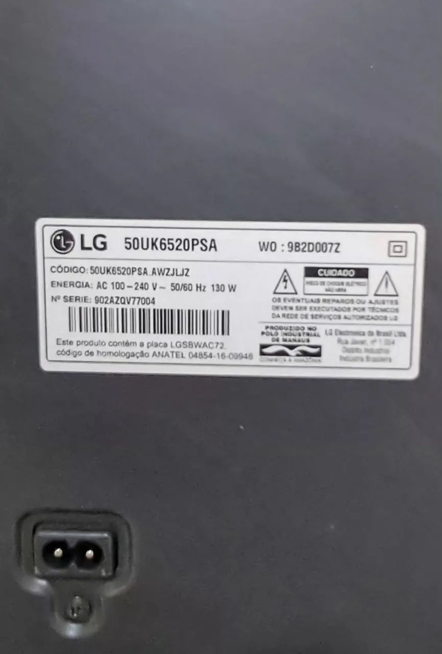Tv LG Smart Tela 50 com tela quebrada - Foto 2