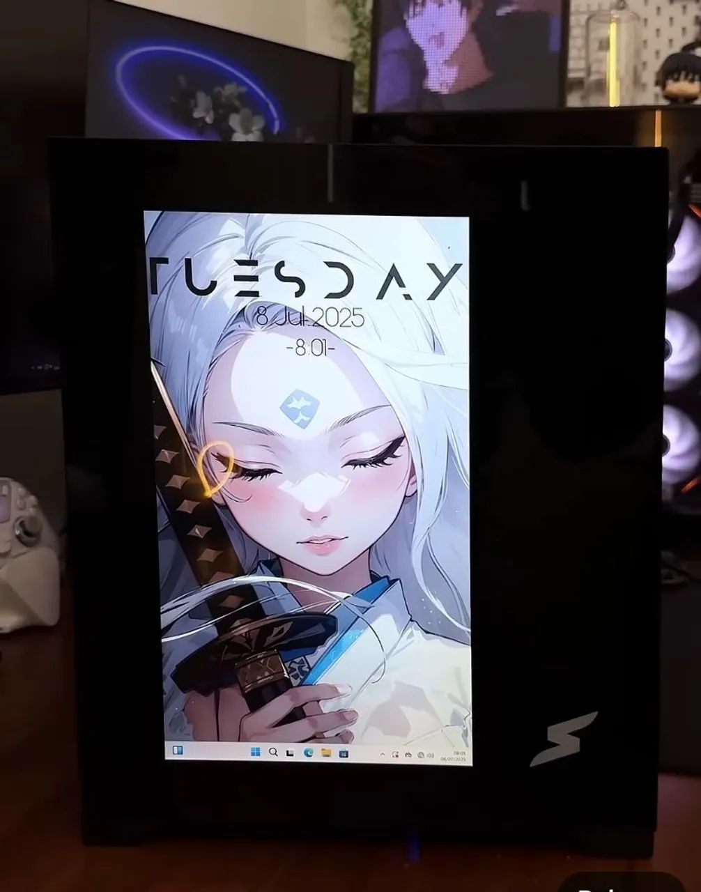 Gabinete gamer Superframe Magic Box com display e 6x fans ARGB novo lacrado  - Foto 3