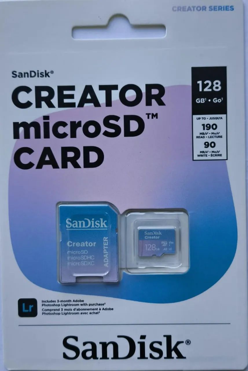 Cartão MicroSD 128GB CREATOR SanDisk