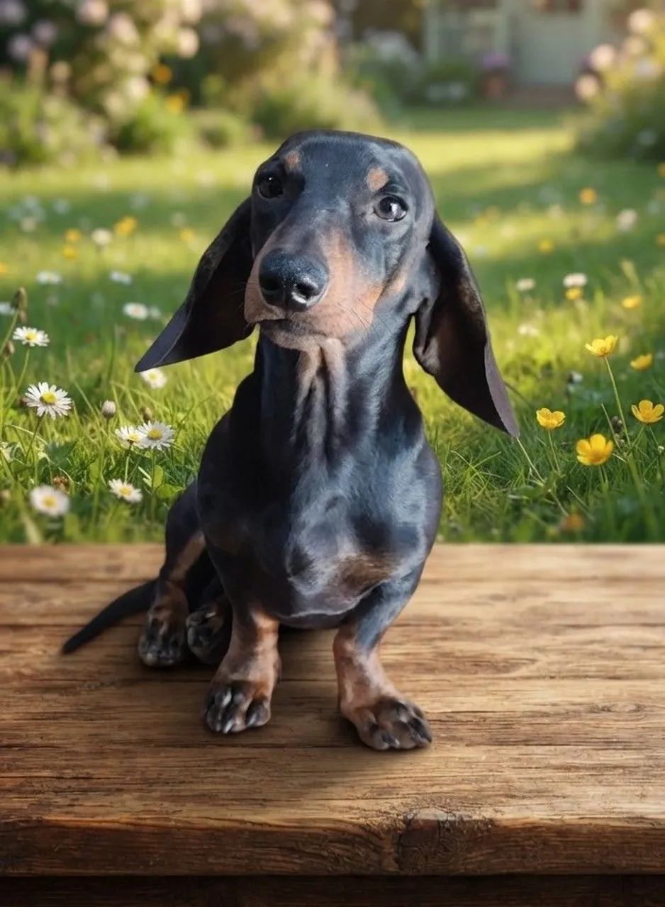 DACHSHUND KANINCHER MACHO COM 8 MESES 