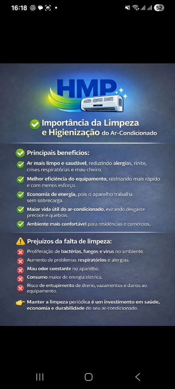 Limpeza e Higienização Ar Condicionado  - Foto 3