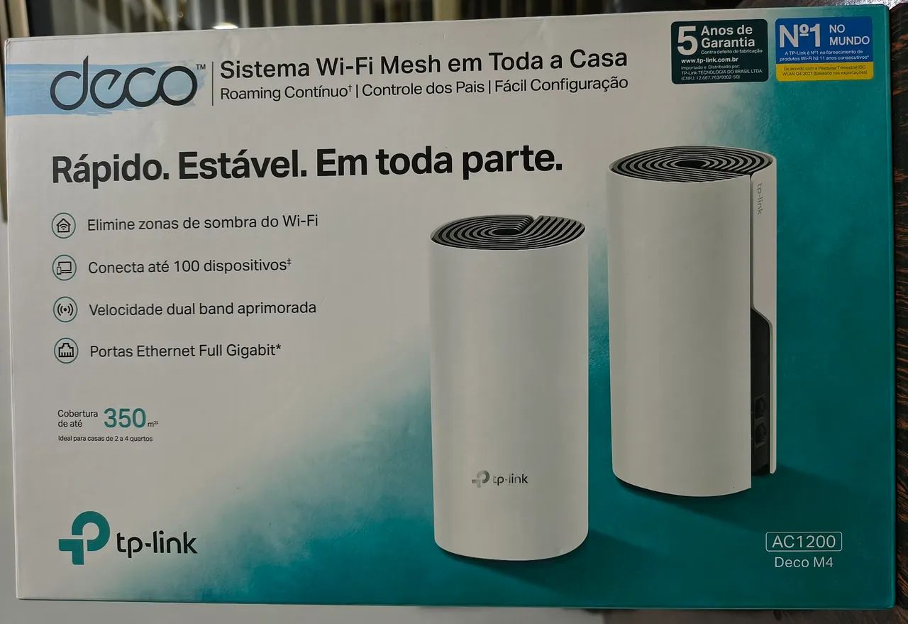 Rede WiFi Mesh TP Link AC1200 Deco M4
