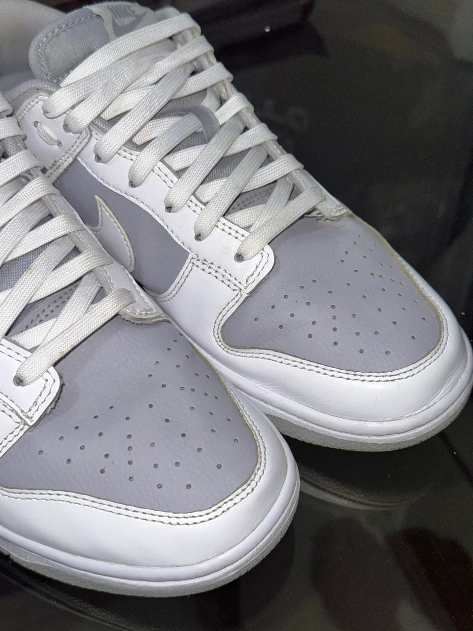 Tênis Nike Dunk Low White Neutral Grey - Foto 3