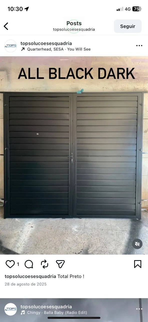 Portão alumínio aço galvanizado  - Foto 2