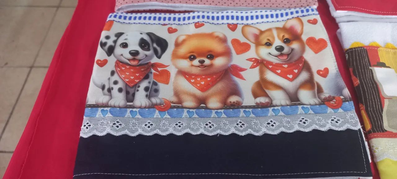 PANOS DE PRATO PÉ DE GALINHA VARIAS ESTAMPAS - Foto 4