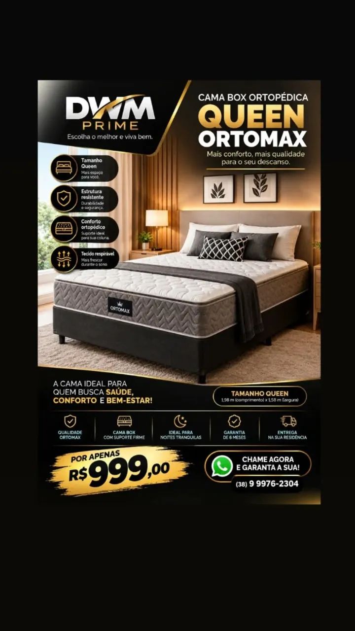 Cama box QUEEN ORTOMAX