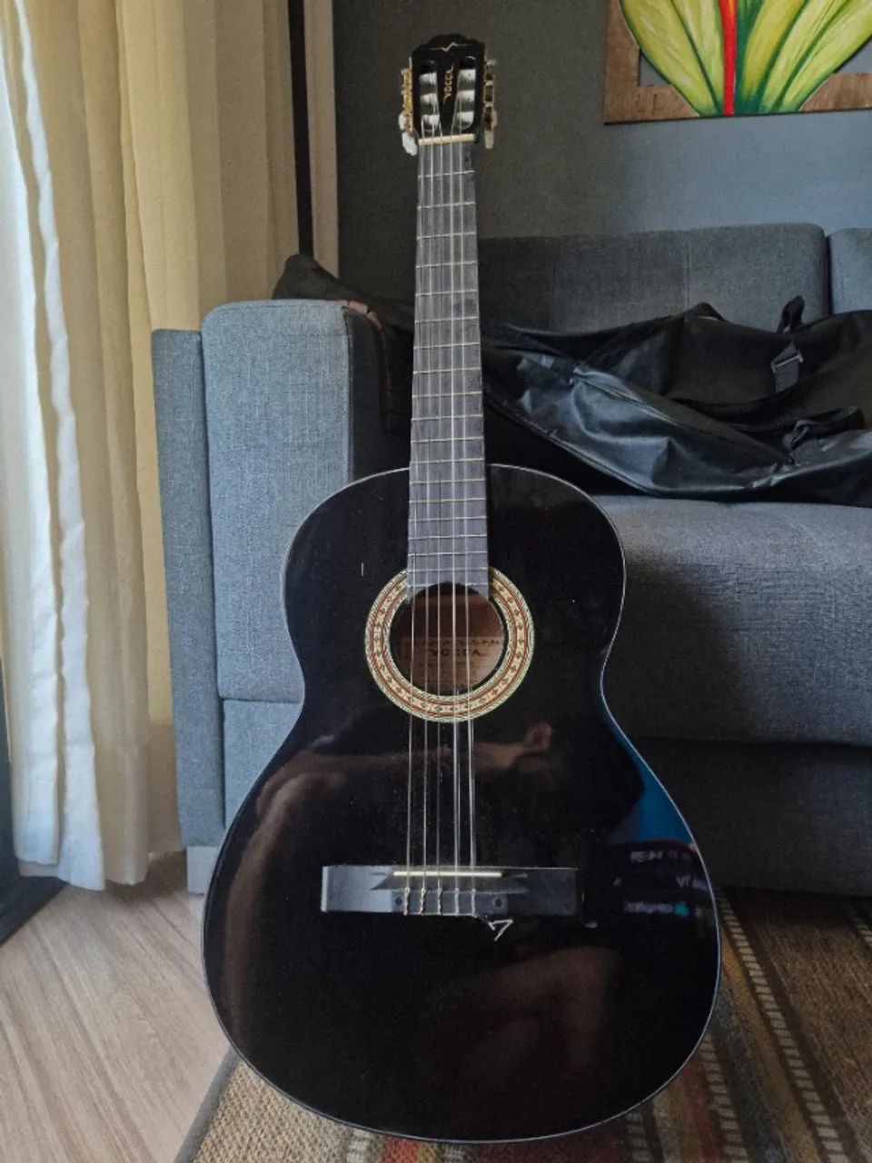 Violão Vogga (VCA204BK) com capa - Pouquíssimo uso - Foto 3