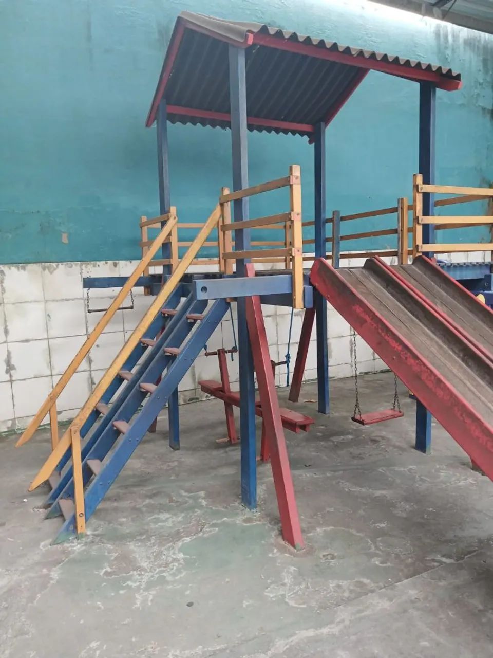 Playground infantil em madeira  - Foto 4