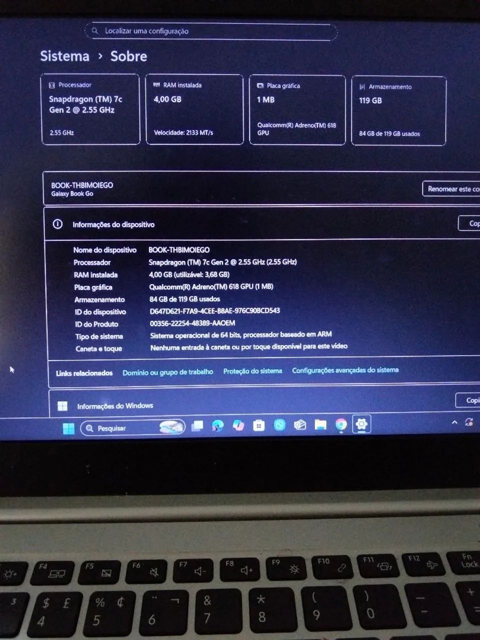 Vendo o notebook Samsung Galaxy Book Go  - Foto 4