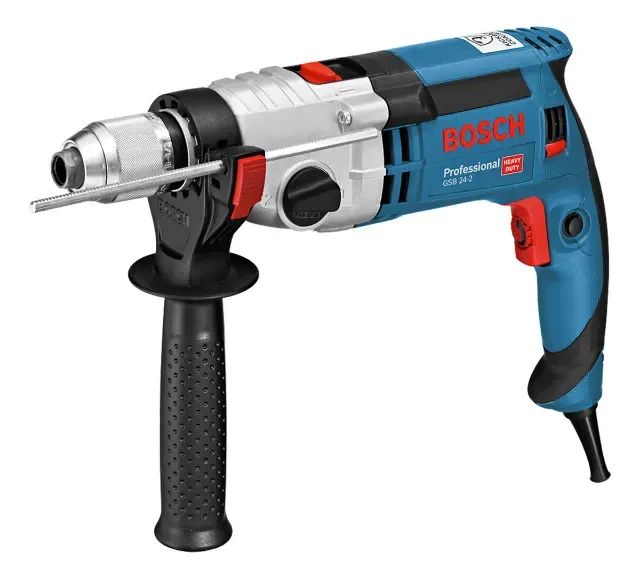 Furadeira de Impacto Industrial 1/2" 1100w Bosch GSB 24-2 RE - Foto 2
