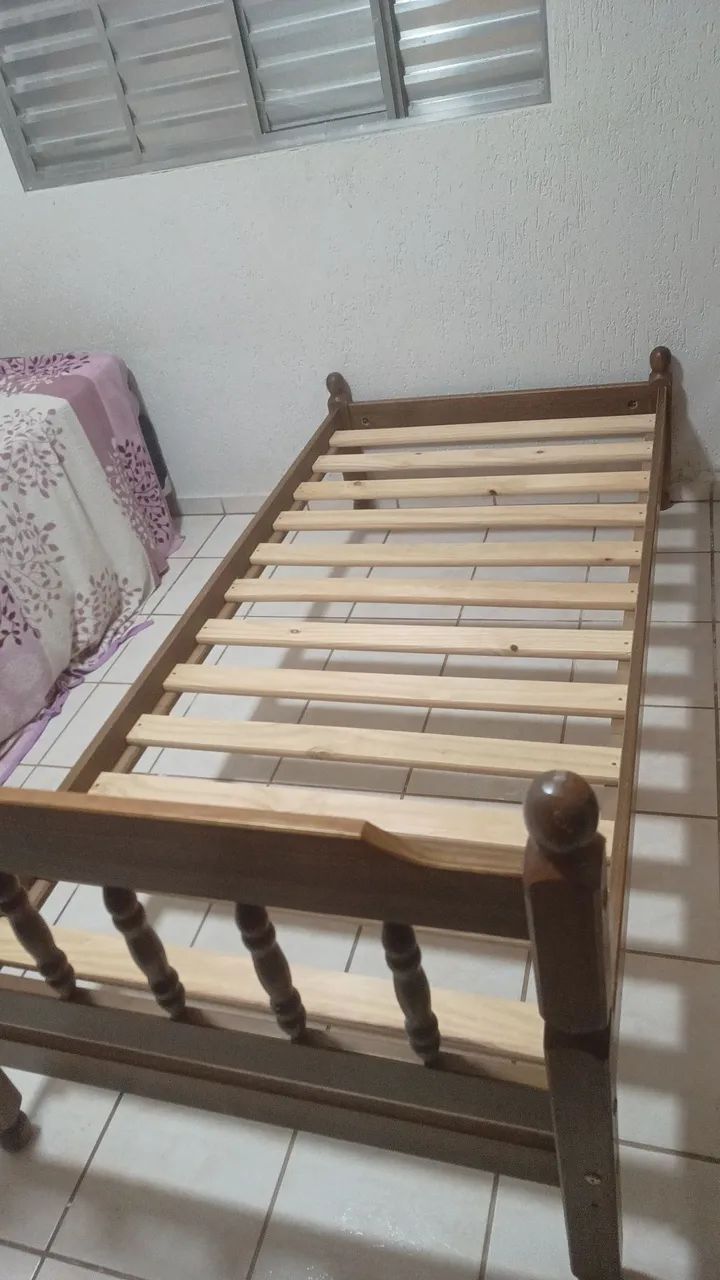 Cama de solteiro com colchao - Foto 2