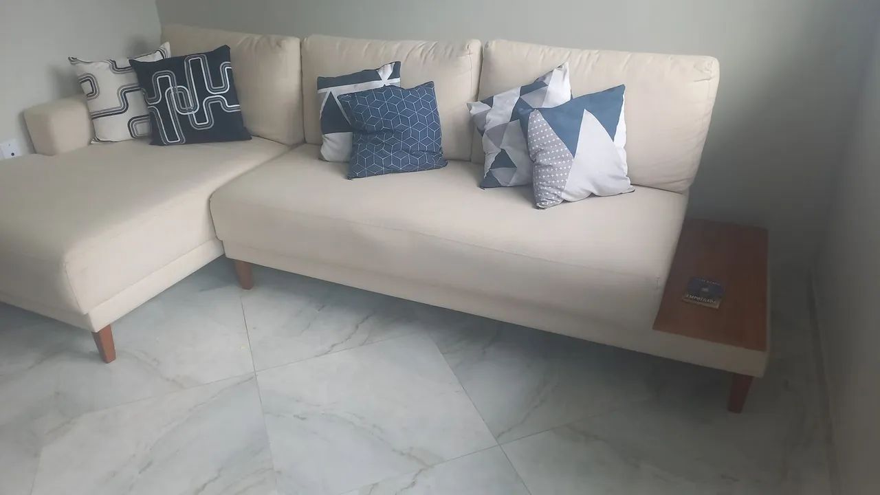 Sofá de canto em linho  - Foto 4